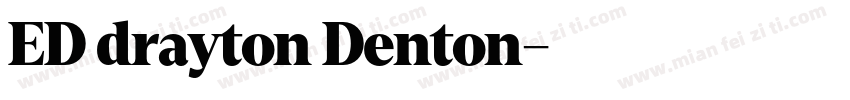 ED drayton Denton字体转换